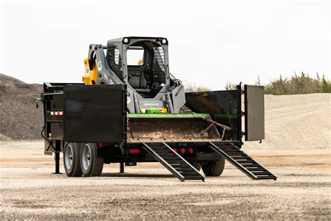 dump trailer for skid steer|best skid loader trailers.